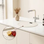 Round Hidden-Cover Bar Sink