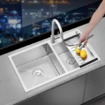 Stainless Steel Undermount Double-Bowl Kitchen Sink Modern