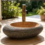 Antique Ceramic Oval Bathroom Vessel Sink