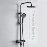 Exposed Round Rain Shower Set with Hand Shower