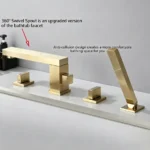 Chrome Copper Bathtub Faucet
