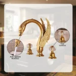 Swan-Style Widespread Basin Faucet
