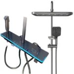 Chrome Aluminum Alloy Wall-Mounted Shower System