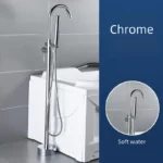 Brass Dual-Handle Freestanding Bathtub Faucet
