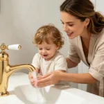 Stainless Steel Single-Handle Single-Hole Bathroom Sink Faucet